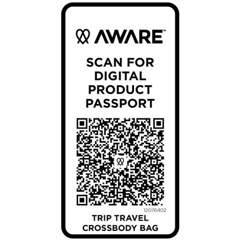 Trip Aware™ дорожная сумка через плечо из переработанного материала GRS объемом 1 л