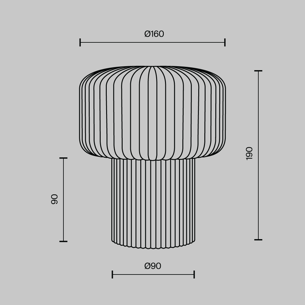 Настольный светильник Maytoni MOD404TL-01GR
