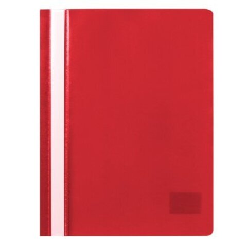 Скоросшиватель (STAFF) А4, 100/120 мкм, красный, 225729