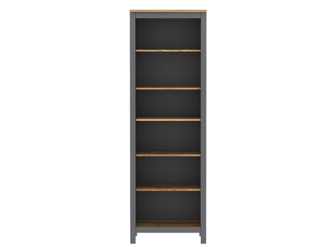 Стеллаж Сага 70, 70.4х41.4х215.5 см, серый/ясень