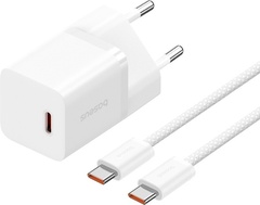 Зарядное устройство Baseus P10110902213-00 USB Type-C белый