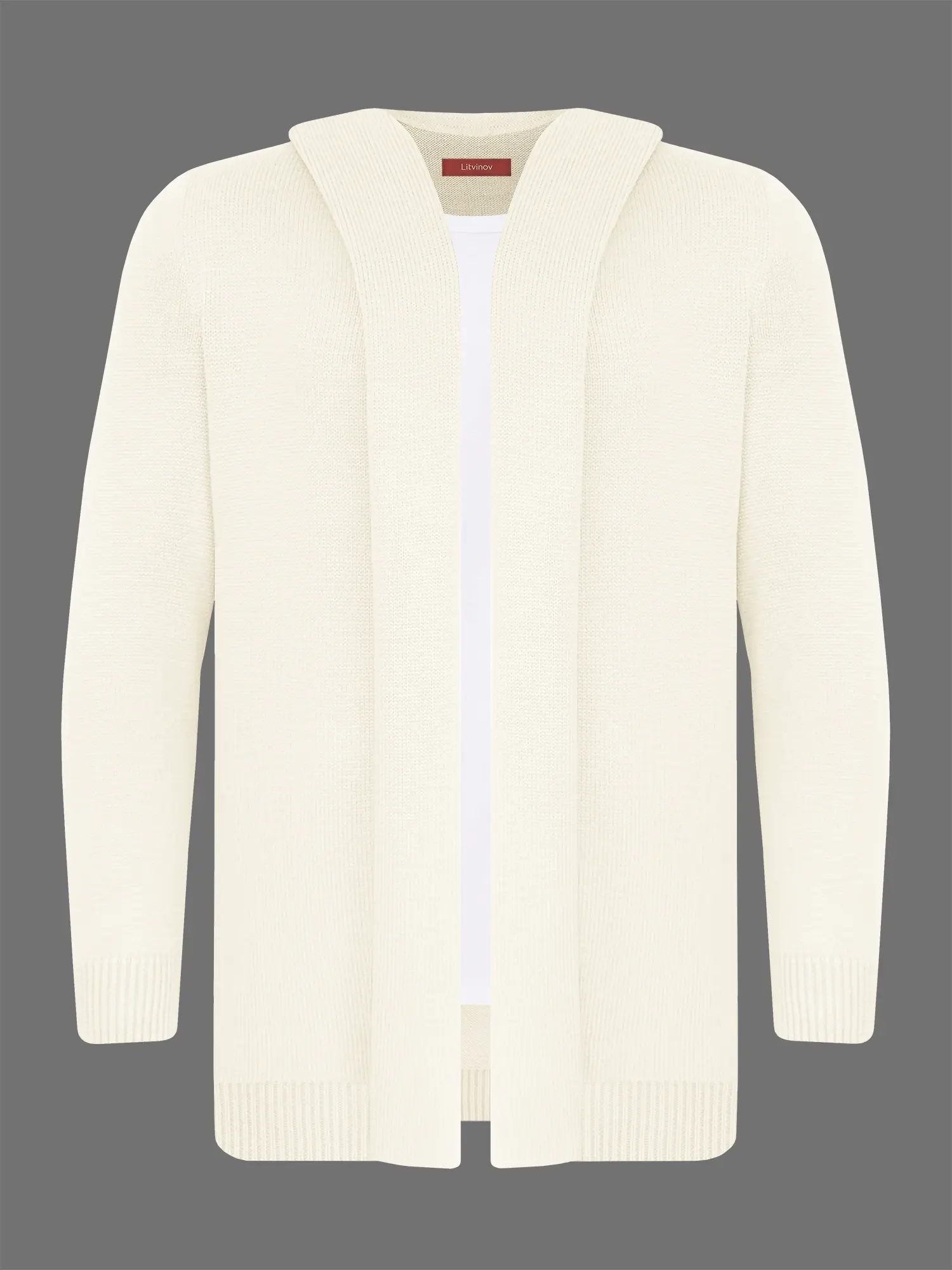 Кардиган с капюшоном из кашемира