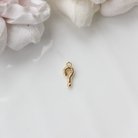 Подвеска Вопросительный знак 12*5 мм, позолота, П161