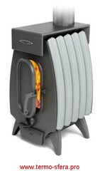 Печь длительного горения ТМФ Огонь-Батарея 5 Лайт Серый металлик