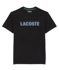 Теннисная футболка Lacoste Ultra Graphic Print Sport - black/light blue