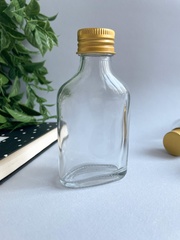 Баночки стеклянные с винтовой крышкой, 50 мл, 5,5*2,5*10,5 см, набор 3 шт.