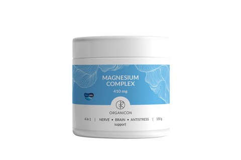 ORGANICON MAGNESIUM COMPLEX комплекс 4 форм магния биоактивный магний Aquamin MG SolubleTM банка 150 гр