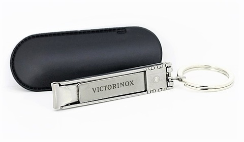 Книпсер Victorinox с пилкой для ногтей и кольцом для ключей, металлический, в чехле (8.2055.C)