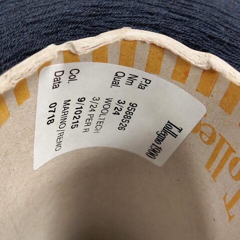 Меринос гребенной Tollegno 1900 WOOLTECK 3/24 темно-синий