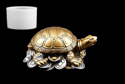 Силиконовый молд Черепаха фен-шуй