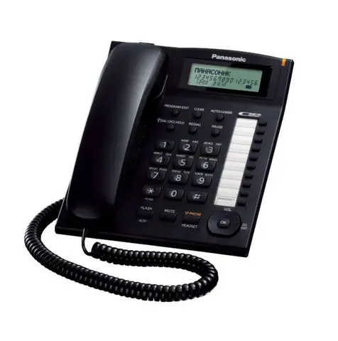 Телефон проводной Panasonic KX-TS2388RUB черный