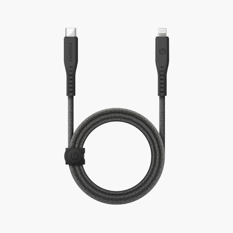 Кабель Energea Flow USB-C to Lightning 1.5M, Черный | Black