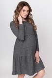 Платье для беременных и кормящих 10100 серый