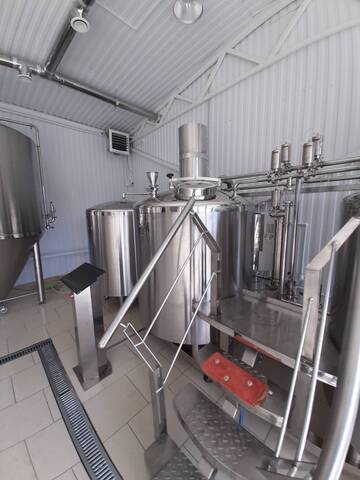 Пивоварня  2000 литров на пневматике  полуавтомат