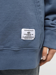 Толстовка Alpha Industries Essential French Terry Hoodie Copen Blue (Синий)