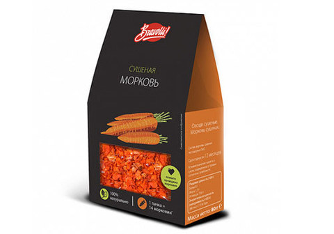 Сушеная морковь Bravolli, 80г