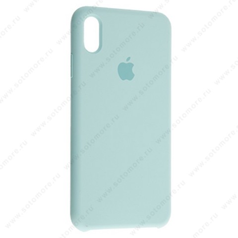 Накладка Silicone Case для Apple iPhone XS Max тифани