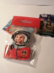 Магнит Гагарин полистоун.