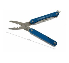 Мультитул-брелок Leatherman Squirt ES4 Blue, 9 функций (831239) цвет синий | Multitool-Leatherman.Ru