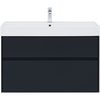 Aquanet 312874 Тумба с раковиной Aquanet Бруклин 100 цв. антрацит матовый (312874)