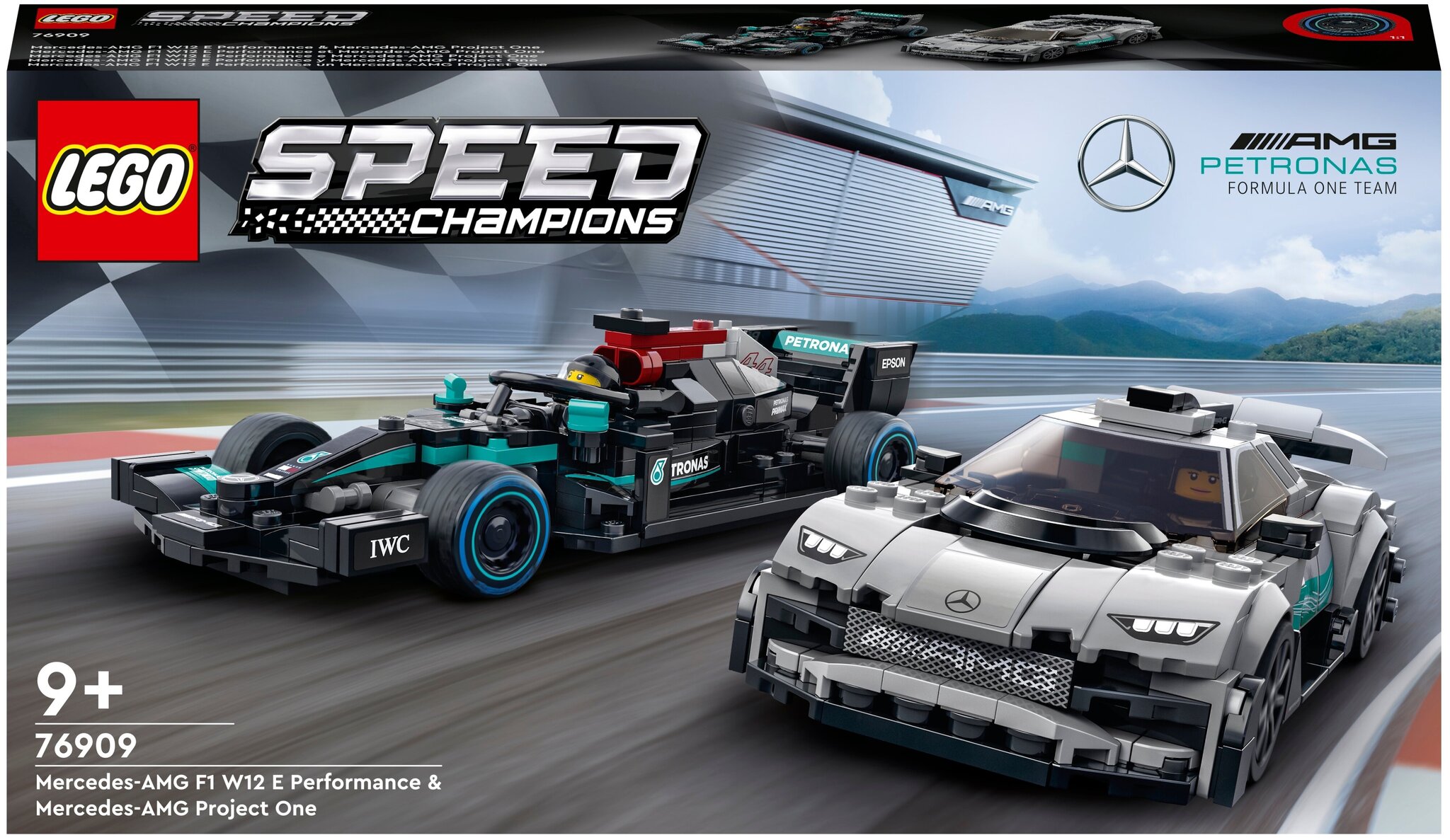 Конструктор LEGO Speed Champions 76909 Mercedes-AMG F1 W12 E Performance и  Mercedes-AMG Project One 76909 купить в интернет-магазине Layon.ru