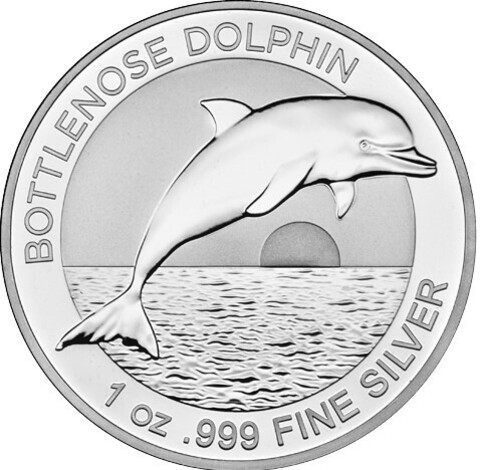 1 доллар. Дельфин. Австралия. 2019 год. Серебро