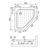 RGW 16180599-11 Душевой поддон трапеция RGW STYLE-TR