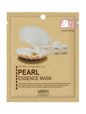 Тканевая маска с экстрактом жемчуга Mijin Pearl Essence Mask