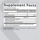 Концентрат вишни 800 мг, Tart Cherry 800 mg, Sports Research, 60 капсул 2