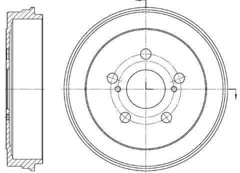 Барабан тормозной G-brake  GD-06309