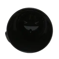 Чаша для бритья пластик круглая черная