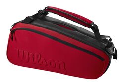 Теннисная сумка Wilson Super Tour 9 PK Clash V2.0 - red/black