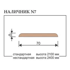 Купить Наличник прямой прибивной массив сосны Profilo Porte
