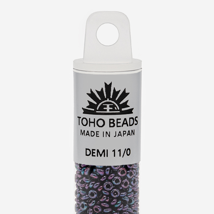 Японский бисер TOHO Demi 11/0 (№504), металлизированный, непрозрачный глянцевый