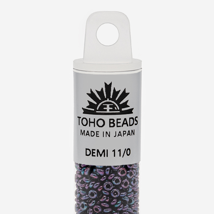 Японский бисер TOHO Demi 11/0 (№504), металлизированный, непрозрачный глянцевый