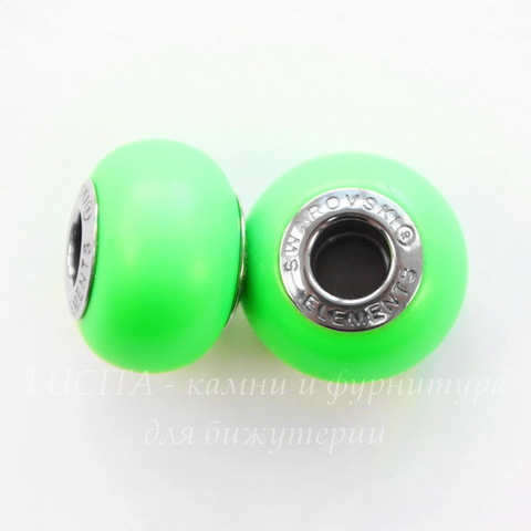 5890 Бусина Сваровски BeCharmed Pearl Crystal Neon Green 14х10 мм