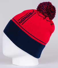 Очень теплая шапка с ветрозащитой Nordski Arctic WS Red