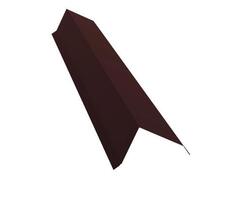 Планка торцевая 80х100/95х120 0,4 PE  RAL8017 Шоколад