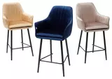 фото 2 Полубарный стул Роден Blitz 20 Синий, велюр (H=65cm), M-City на profcook.ru