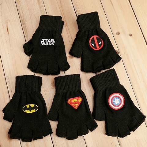 Gloves Superhero Winter Woolen for Children
