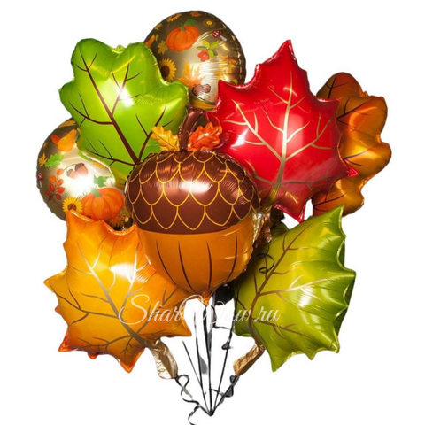 Букет шаров Осенние листья