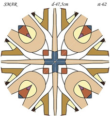 Эскиз для росписи, Круг диаметр-47,5см, SMAR-st-62