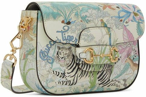 Сумка на плечо Gucci Horsebit Tiger