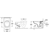 Villeroy&Boch 5660HRR1 5660 HRR1 O.NOVO Комбипак (5660R0R1 Унитаз 360х560, подвесной, DirectFlush + 9M38S101 Сиденье для унитаза, Quick Release, Soft Closing)