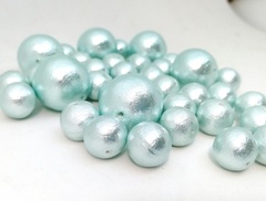 Хлопковый жемчуг 25 мм Aqua
