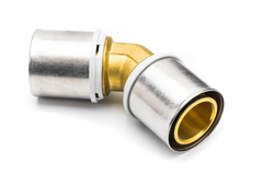 Угольник RIIFO Omni пресс латунь  45° 75-75