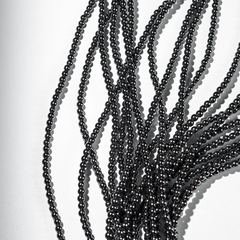 Гематин (гематит), оттенок "Gun metal", шар (разделитель) 3,5мм