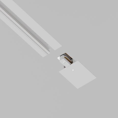 Ввод питания для однофазного встраиваемого шинопровода  Maytoni Technical TRA002B-11W белый