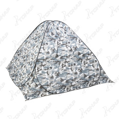 Зимняя палатка автомат Premier Fishing (2,3*2,3 м, КМФ, дно на молнии)