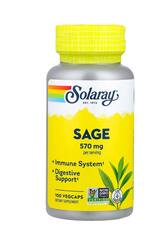 Solaray шалфей, 100 растительных капсул (285 мг в 1 капсуле)